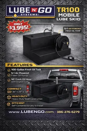 TR-100 LUBE N GO Gallon Moblie Skid