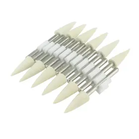 QH611F LUO KE Wool Felt Polishing Bits Shank Cone