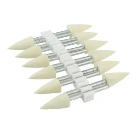 QH613F LUO KE Wool Felt Polishing Bits Shank Cone