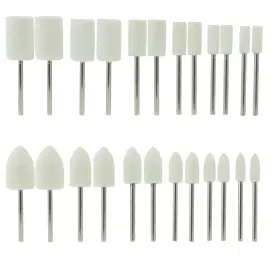 QH614F LUO KE Wool Felt Polishing Bits Shank Buffing