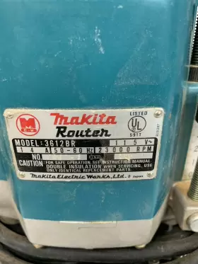 3612BR MAKITA Plunge Router Rpm Volt Amp #3
