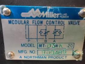 MT-03W-K-20 MILLER Modular Flow Control Valve #2