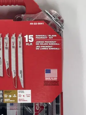 49-22-5641 MILWAUKEE Sawzall Blade Packout Kit #2