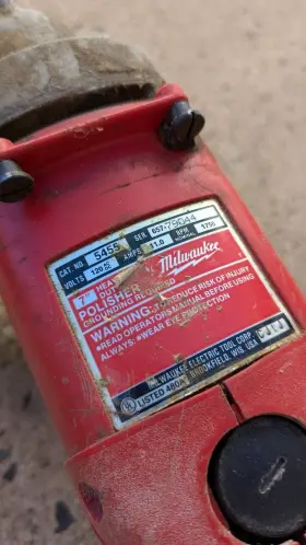 5455 MILWAUKEE Electric Handheld High Pad Polisher Cord #3