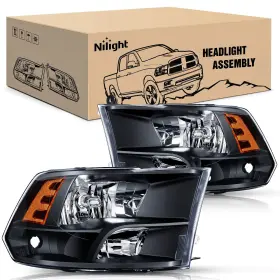 Nilight N1h1ram3a8 Headlight Assembly 2009 2010 2011 2012 2013 2014 2015 2016 2017 2018