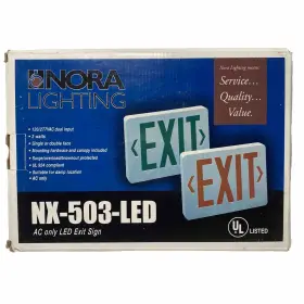 NX-503-LED NORALIGHTING Nora Lighting Ac Exit Sign