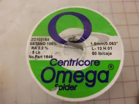 ZC103154 OMEGA Tin Soldering Wire Flux Spool #2
