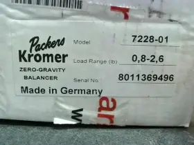 722801 PACKERS KROMER Gravity Tool Balancer Box #3
