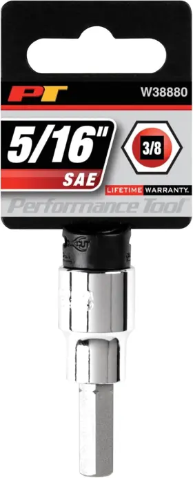 W38880 PERFORMANCE TOOL Drive Hex Bit Socket