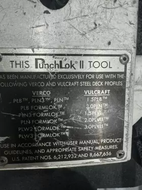 NUE-0021 PUNCHLOK Roof Decking Tool #2