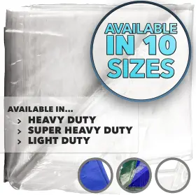 QOTMOX1 QUEEN OF TARPS Light Tarp Translucent