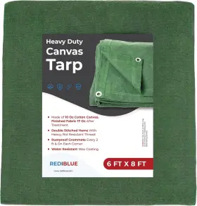 850051458233 REDIBLUE Canvas Tarp Drab