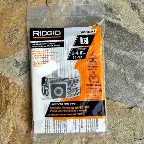 23738 RIDGID TOOL COMPANY Vac High Efficiency Dust Bags
