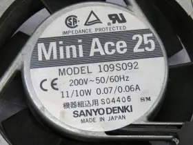 109S092 SANYO DENKI Mini Ace Fan #3