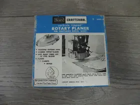 29513 SEARS CRAFTSMAN Carbide Tipped Rotary Planer Radial