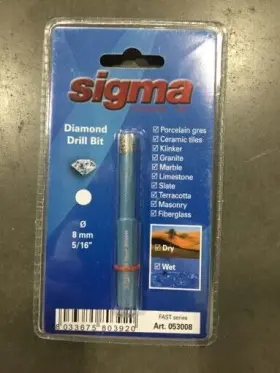 53008M SIGMA Hole Saw Porcelain Slab Tile Fabricating Tools
