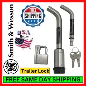 74505 SMITH WESSON Trailer Hitch Receiver Lock Coupler Steel