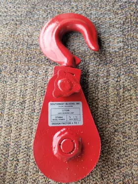 3T4BH SOUTHWEST BLOCKS Snatch Block Swivel Hook Swl