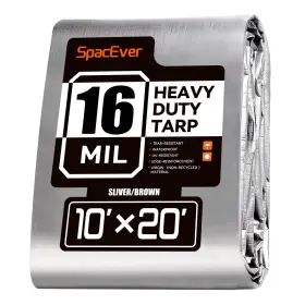 TP004 SPACEVER Tarp Waterproof Mil Sliver