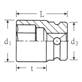 23010010 STAHLWILLE Impact Hex Socket Hexagonal Fastener #2