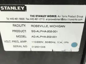 SG-ALPHA-202-001 STANLEY Nutrunner Controller #3