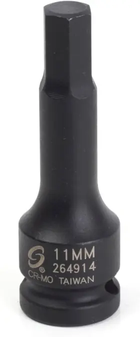 264914 SUNEX TOOLS Drive Hex Driver Impact Socket