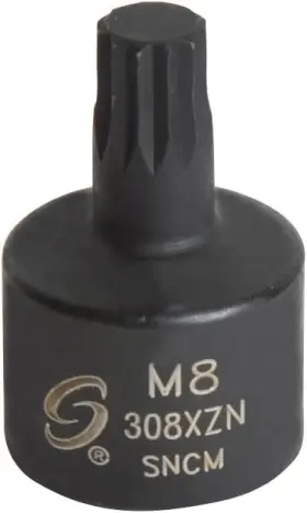 308-XZN SUNEX TOOLS Drive Stubby Triple Square Impact Socket