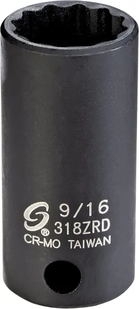 318-ZRD SUNEX TOOLS Drive Semi Impact Socket