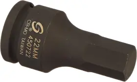 450722 SUNEX TOOLS Drive Hex Driver Impact Socket