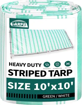 TPLB004 TARPAL Poly Tarp Feet Striped