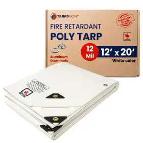 CSP12FW-1220 TARPSNOW Feet Fire Retardant Poly Tarp Mil
