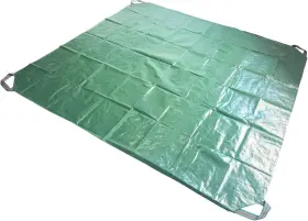 LT-7X7FT-01 TESPHER Yard Garden Leaf Tarp Handles Waterproof