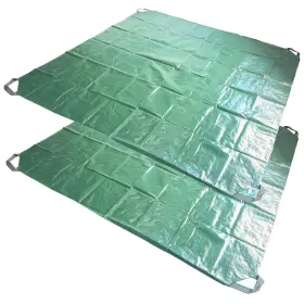 LT-7X7FT-02 TESPHER Yard Garden Leaf Tarp Handles Waterproof