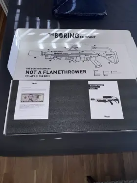 04013 THE BORING COMPANY Flamethrower Box Manual