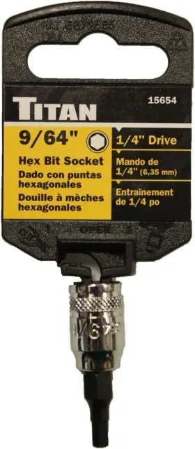 TIT15654 TITAN Tools Drive Hex Bit Socket