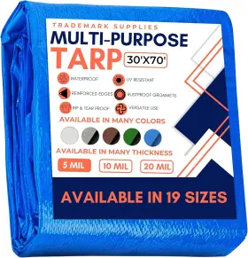 783551590755 TRADEMARK SUPPLIES Waterproof Tarp Mil