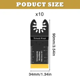 2400023301 TRIVD FROL Titanium Multitool Blades Oscillating #2