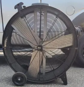 H-6985 ULINE Floor Box Drum Fan