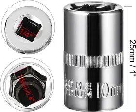 A18011100UX0007 UXCELL Drive Shallow Socket #3