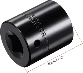 A20111900UX0302 UXCELL Impact Socket Steel #2