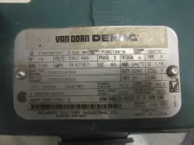 37MN287061 VAN DORN DEMAG Motor Rpm #3
