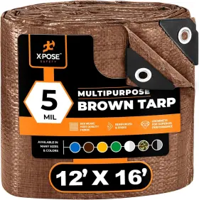 BRT-1216-X XPOSE SAFETY Multipurpose Cover Poly Tarp Feet