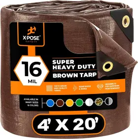 Y2-SW9J-OKP0 XPOSE SAFETY Mil Poly Tarp Waterproof Uv