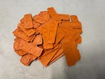 Lot Of 65 Wago 282-339 End And Intermediate Plate 2.5 Mm Thick Orange New No Box. Fixed Price $63.00.