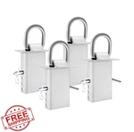Saluinoki 4pk Trailer Tie Down D Ring Stake Pocket Silver. Fixed Price $64.99.
