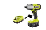 Ryobi One+ 18v Cordless 1/2 In Impact Wrench Kit Battery Charger Included. Fixed Price $151.89.