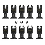 10 Pcs Universal Oscillating Tool Blades Black Multitool Saw Blade Set Kit. Fixed Price $12.99.