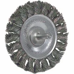 Weiler 17681 3-1/4" X 3/8" Knot Wire Wheel .014 1/4" Stem. Fixed Price $32.46.