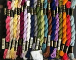 New Unused 20 Hanks Of Dmc Perle 5 Cotton, Assorted Colours Black White Ecru (v). Fixed Price $50.72.