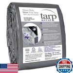Kotap 16x32 Ft Heavy-duty Waterproof Tarp, Multi-use, Silver, 10-mil Trs-16. Fixed Price $175.75.